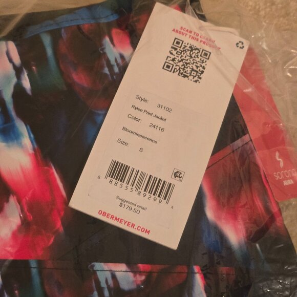 Obermeyer Rylee Print Jacket Teen Size S 8-10 Color Bloominescense, NEW Hooded - Picture 15 of 16